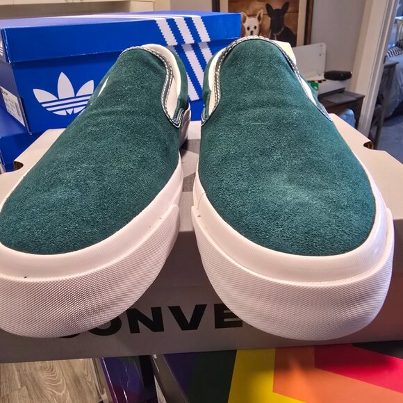 Converse Memory Foam One Star CC Pro Slip On Shoes (A11931C) Green Mens 10 NEW - Picture 5 of 14